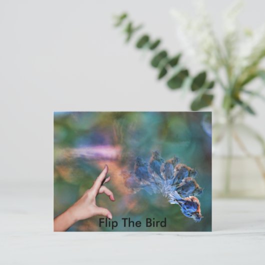 Carte Postale FlipTheBird, (Debout devant)