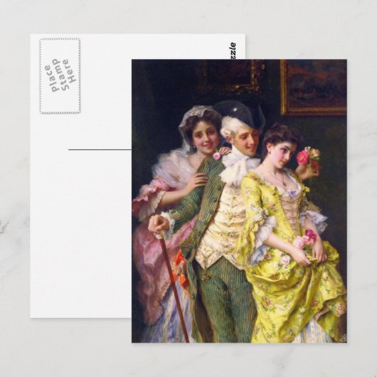 Carte Postale Flirt (Devant / Derrière)