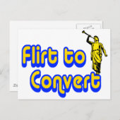 Carte Postale Flirt à convertir (Devant / Derrière)