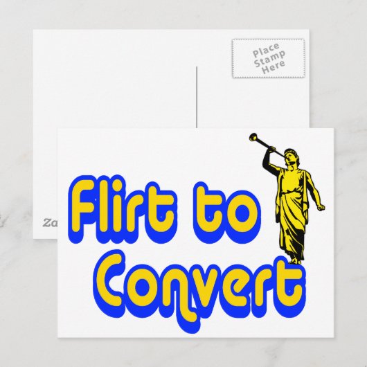 Carte Postale Flirt à convertir (Devant / Derrière)
