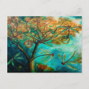 Carte Postale Flirt de libellule