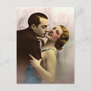 Carte Postale Flirt français - France romantique