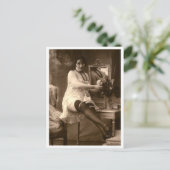 Carte Postale Flirt français - Pinup Vintage (Debout devant)