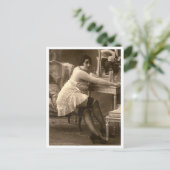 Carte Postale Flirt français - Pinup Vintage (Debout devant)
