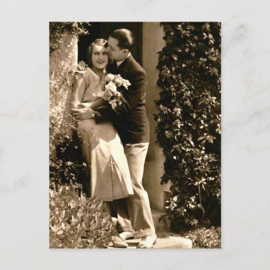 Carte Postale Flirt français - Vintage romantique (Devant)