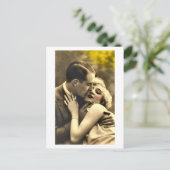 Carte Postale Flirt français - Vintage romantique (Debout devant)