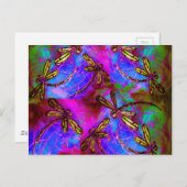 Carte Postale Flit Hippie Dragonfly (Devant / Derrière)