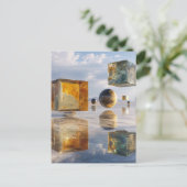 Carte Postale Floating Geometric Marvels Over Water (Debout devant)