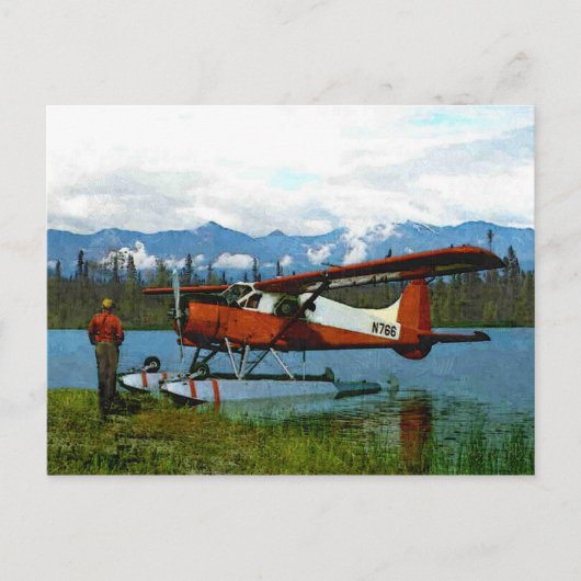 Carte Postale Floatplane De Havilland Beaver (Devant)
