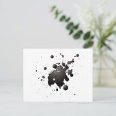 Carte Postale floc de l'encre 3d (Debout devant)