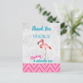 Carte Postale Flocking Fablocking Pink Flamant rose Pun Party Me (Debout devant)