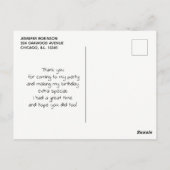 Carte Postale Flocking Fablocking Pink Flamant rose Pun Party Me (Dos)