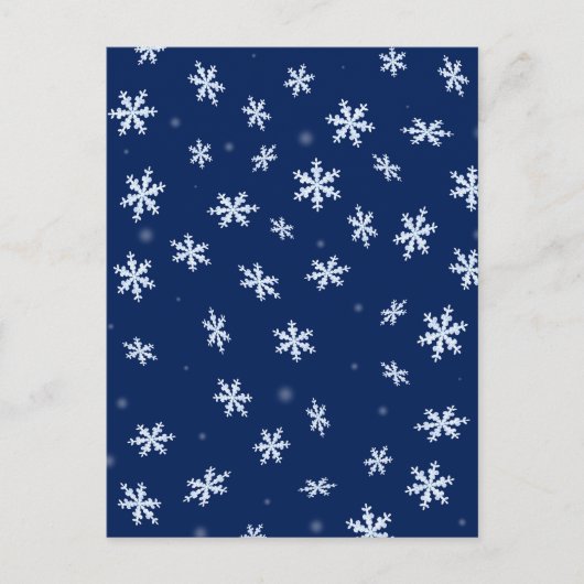 Carte Postale Flocon de neige (Devant)