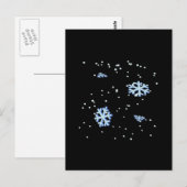 Carte Postale Flocon de neige (Devant / Derrière)