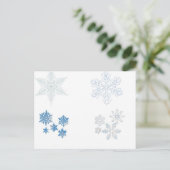 Carte Postale Flocon de neige (Debout devant)