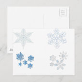 Carte Postale Flocon de neige (Devant / Derrière)