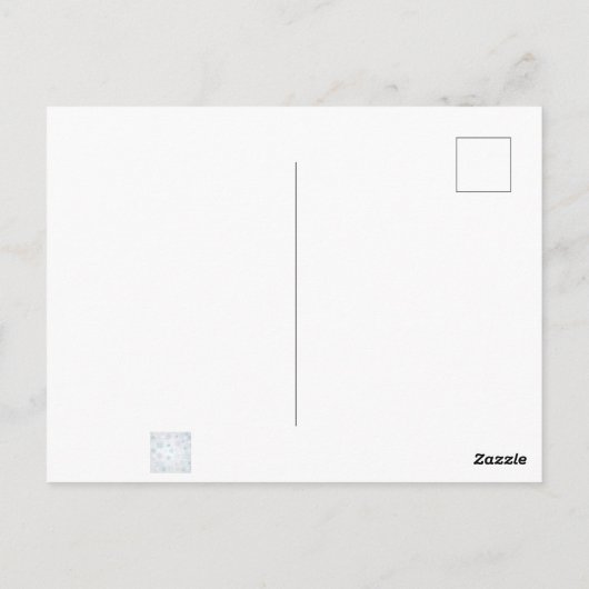 Carte Postale Flocon de neige (Dos)