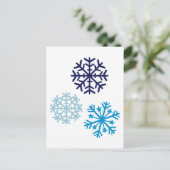 Carte Postale Flocon de neige (Debout devant)