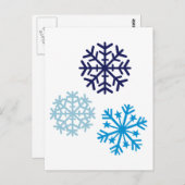 Carte Postale Flocon de neige (Devant / Derrière)