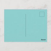 Carte Postale Flocon de neige bleu (Dos)