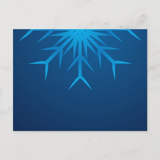 Carte Postale flocon de neige brillant (Devant)