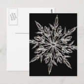 Carte Postale Flocon de neige en cristal (Devant / Derrière)