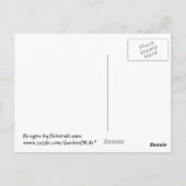 Carte Postale Flocon de neige Fractal Aqua Blue (Dos)