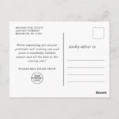 Carte Postale Flocon de neige moderne Arbre de Noël Accueil d'en (Dos)