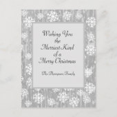 Carte postale Flocon de neige personnaliséeCarte p (Devant)