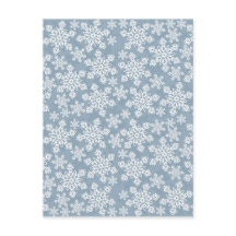 flocons blancs sur bleu