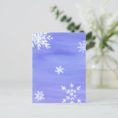 Carte Postale flocons de neige (Debout devant)