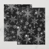 Carte Postale Flocons de Neige 8 (Devant / Derrière)