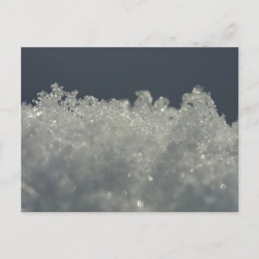 Carte Postale Flocons de neige de près (Devant)