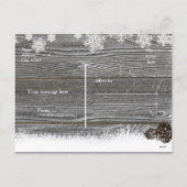 Carte postale Flocons de neige et pommes de pin hi (Dos)