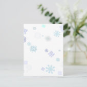 Carte Postale Flocons de neige pâles (Debout devant)