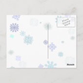 Carte Postale Flocons de neige pâles (Dos)