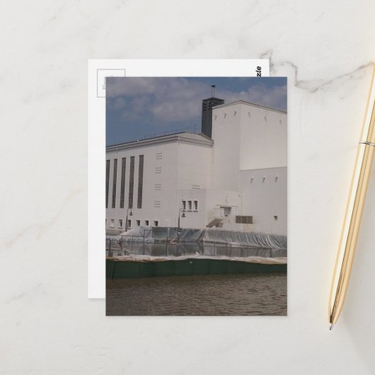 Carte Postale floodwaters in Burlington, Iowa (Devant/Arrière en situation)