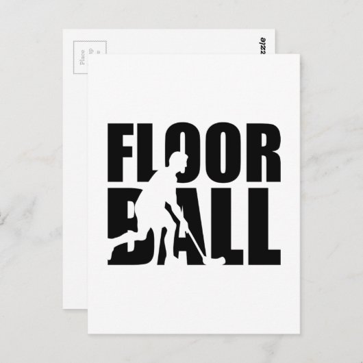 Carte Postale Floorball (Devant / Derrière)