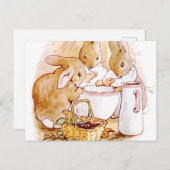 Carte Postale Flopsy Et Cottontail Beatrix Potter (Devant / Derrière)