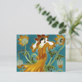 Carte Postale Flora Art Nouveau de Walter Crane (Debout devant)