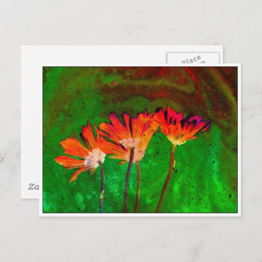 Carte Postale Floral (Devant / Derrière)