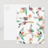 Carte Postale Floral 10 (Devant / Derrière)