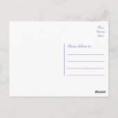 Carte postale Floral Ancre Merci nautique (Dos)