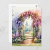 Carte Postale Floral Arch Landscape (Devant / Derrière)