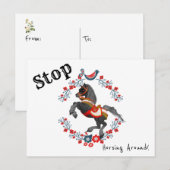 Carte Postale Floral Arrêt De Chauffage Autour Du  (Devant / Derrière)