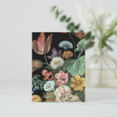Carte Postale Floral baroque - Bouquet de fleurs (Debout devant)