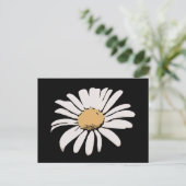 Carte postale Floral Black Daisy (Debout devant)