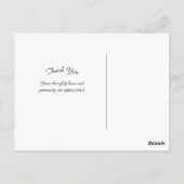 Carte Postale Floral Blue Hydrangea Merci photo (Dos)