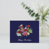 Carte Postale Floral Bouquet heureux anniversaire (Debout devant)