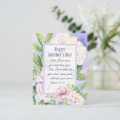 Carte Postale Floral de Mother's Day (Debout devant)